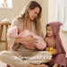 6-Layer Muslin Cotton Baby Towels with Hood, 32x32 Inch, Pink