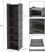 6 Tier Hanging Closet Organizer with 2 Sturdy Hooks, Grey