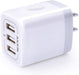 USB Charger Cube Wall Charger Plug  3.1A 3 Muti Port USB Adapter Plug