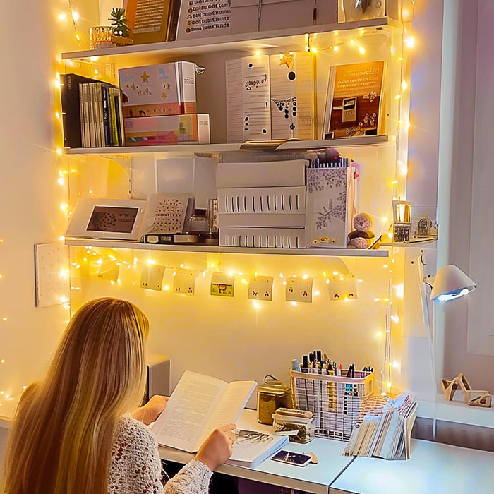 100 LED String Lights Indoor Bedroom Warm White Christmas Lights
