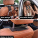 Suede Car Headrest Hooks Universal Heavy Duty Back Seat Hanger(Black)