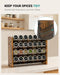 Spice Rack Organizer for Cabinet, Seasoning Organizer Wall Mount Countertop