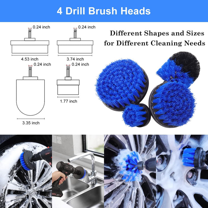26Pcs Car Detailing Brush Set, Car Detailing Kit, Car Detailing Brushes, Car Cleaning Kit, Car Windshield Cleaning Tool,