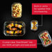 Brilliance Glass Storage 4.7-Cup Food Containers with Lids Set of 3 Clear