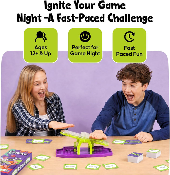 TeeterTalk Fast-Paced Family Board Game, Head-to-Head Categories Game
