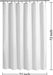 Waterproof Fabric Shower Curtain or Liner White, 72x72