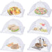 Large Food Cover,6 Pack Mesh Food Tent,17"x17",White Nylon Covers,Pop-Up Umbrella Screen Tents,Patio Net for Outdoor Cam