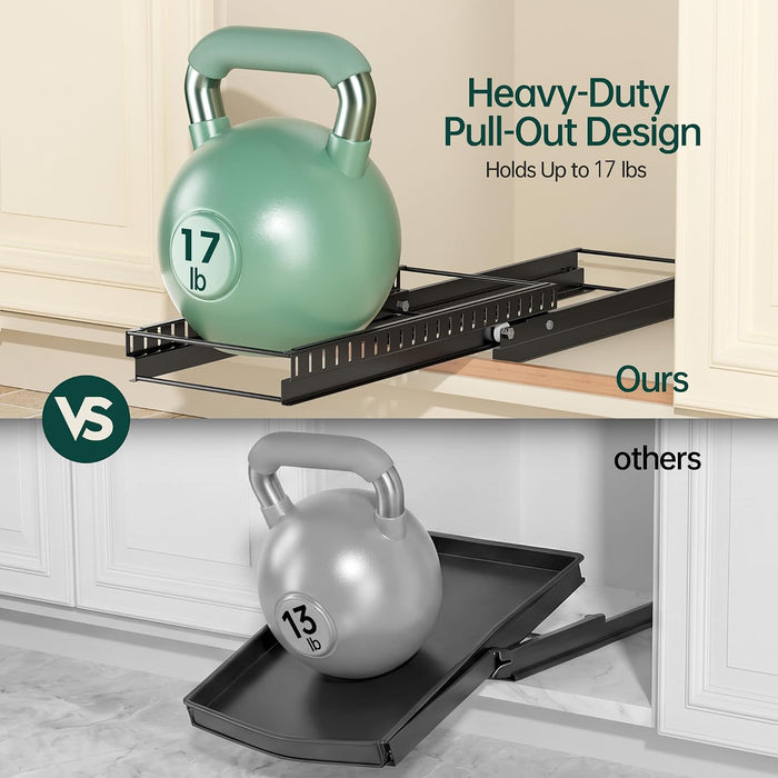 Pull Out Pots and Pans Organizer Under Cabinet, 2 Pack 8 Dividers