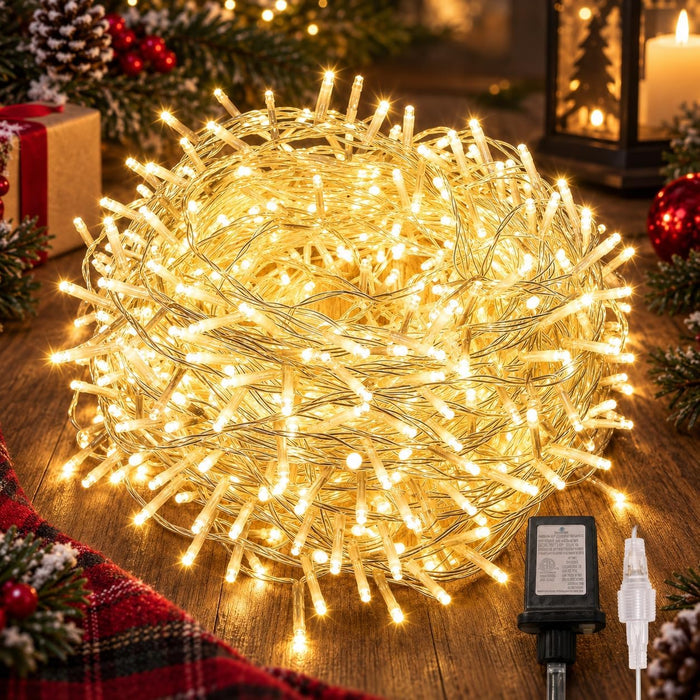 Connectable 240LED 88Ft String Lights, Christmas Lights Indoor Outdoor