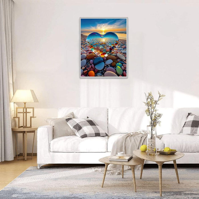 Jigsaw Puzzles for Adults 1000 Pieces, Love Pebbles Beach Puzzle, Impossible Difficult Hard Fun 1000 Piece Jigsaw Puzzle