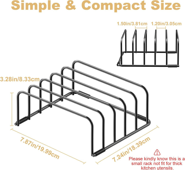 Cutting Board Organizer Storage, Baking Sheet Rack under Cabinet