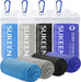 4 Pack Cooling Towels (40"x 12"), Cooling Neck Wraps, Soft Ice Towel