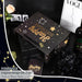 13" Birthday Gift Bag with Tissue Paper & Card(1 Pack Black Gold)