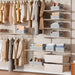 Closet Organizers Bins 6 Packs - Large Closet Shelf Organizer with Handles, Fabric Trapezoid Storage Bins, Collapsible S