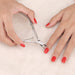 Cuticle Trimmer with Pusher and Cutter,Silver