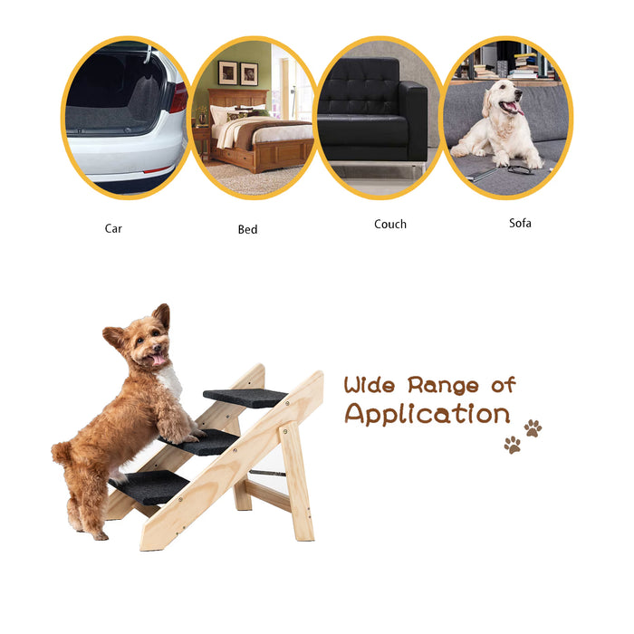 Foldable Three-Level Pet Stairs