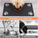 Pet Feeding Mat-Absorbent Pet Placemat for Food and Water Bowl, with Waterproof Rubber Backing, Quick Dry Water Dispense