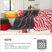 Chunky Knit Throw Blanket for Couch, 50'' x 60'' Knit Throw, Ivory