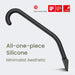 JustHang Shower Squeegee with Built-in Hook, 10-Inch Black