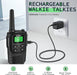 Walkie Talkies Long Range for Adults, Rechargeable FRS Two-Way Radio, 2Pack