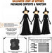Halloween Witch Decorations Outdoor, 5FT Set of 3 Lighted Witches