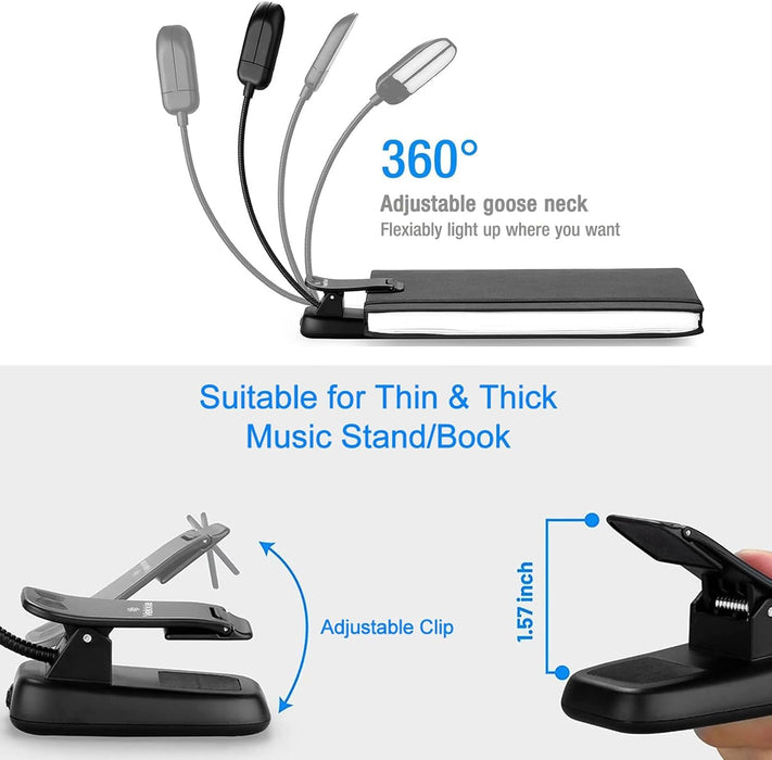 14 LED Rechargeable Book Light for Reading at Night