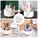 Makeup Brush Holder Organizer,360° Rotating Makeup Brush Organizer,5 Slot Make up Brushes Cup for Cosmetics, Nail Polish