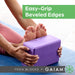 Gaiam Yoga Block, EVA Foam for Balance & Stretch (1 Block, Lagoon)
