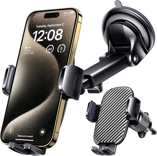 Car Phone Holder Mount Phone Mount for Car Windshield Dashboard Air Vent Universal Hands Free Automobile Cell Phone Hold