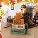 4 Pcs Fall Decoration For Home Wooden Maple Leaf Stacked Decor