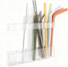 Acrylic Straw Holder for Cabinet Door - Child-Safe Organizer & Dispenser with Smooth Rounded Edges for Kitchen Accessori