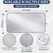 Car Windshield Sun Shade, Front Window Sun Blocker for SUVs,Sedan