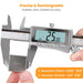 Digital Caliper 6 Inch, Rechargeable All Metal W/Backlight Screen