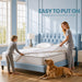 Waterproof Twin Size Mattress Protector fits Upto 15" Deep Pocket