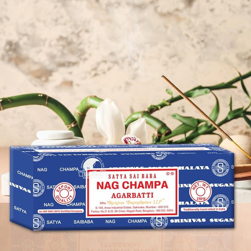 Sai Baba Nag Champa Agarbatti, 250gms Hand Rolled Fine Quality Incense Sticks for Purification, Relaxation, Positivity, Yoga, Meditation