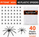 ® 1200 sqft Spider Webs Halloween Decorations with 40 Fake Spiders, Stretchable Halloween Spider Webs for Indoor Outdoor Haunted House Yard Porch Party Decor (White)