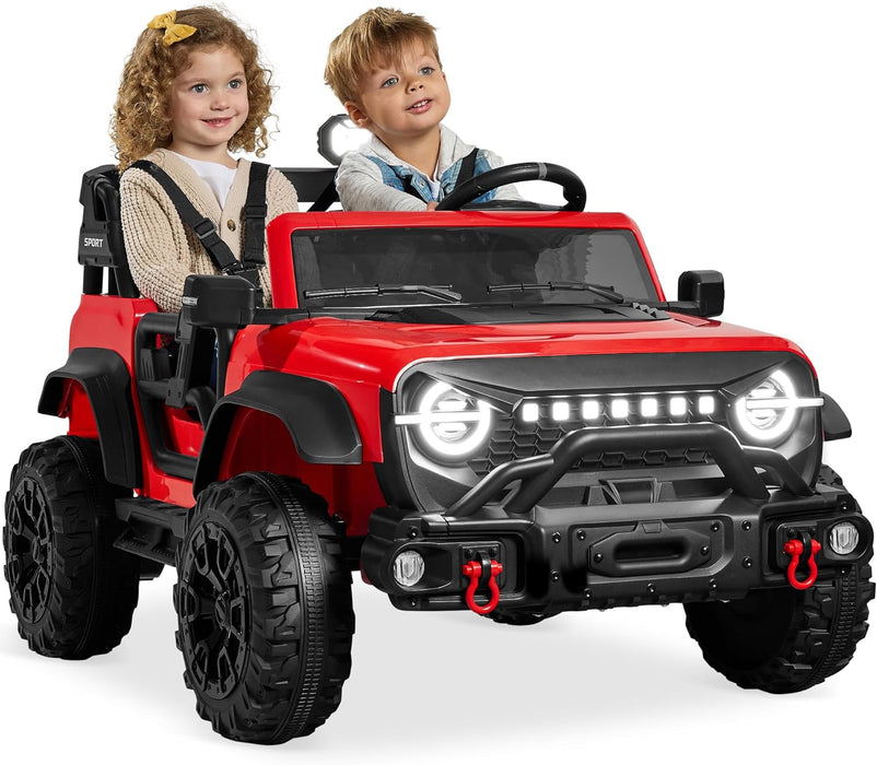 Best Choice Products Kids 24V 2-Seater Electric Ride On Car Truck