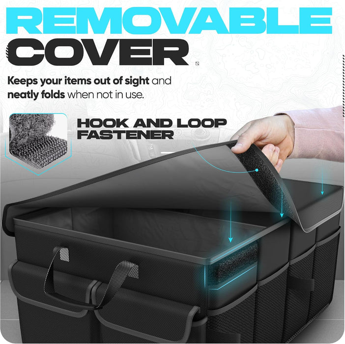 Trunk Organizer - Foldable Car Organizer & Storage for SUVs & Trucks