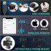 14'' LED Foldable Ring Light with 62'' Tripod Stand, Selfie Ring Light for Video Recording, Live Streaming, TikTok & YouTube, Compatible with iPhone & Android (Black)