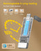 Extendable Book Light, Full-Page USB Rechargeable Reading Light