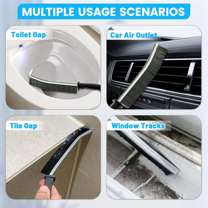 16Pcs Crevice Cleaning Brush Set, Hard Bristle Scrub Brushes for Gaps
