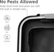 Airtight Pet Food Storage Rolling Container, 30 lb Capacity, Black