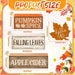 4 Pcs Fall Decor Wooden Maple Leaf Decoration Thanksgiving Decor