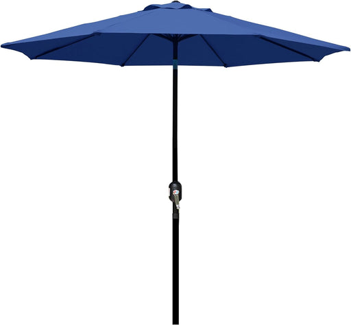 9' Outdoor Patio Umbrella, Outdoor Table Umbrella, Yard Umbrella, Market Umbrella with 8 Sturdy Ribs, Push Button Tilt a