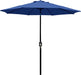 9' Outdoor Patio Umbrella, Outdoor Table Umbrella, Yard Umbrella, Market Umbrella with 8 Sturdy Ribs, Push Button Tilt a