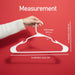 Plastic Hangers 50 Pack – Space Saving Clothes Hanger White