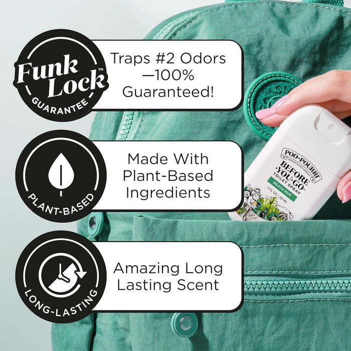 Before-You-Go Pocket Toilet Spray, Beach Bum, 1 Fl Oz