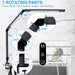 LED Desk Lamp with Clamp, Architect Desk Lamp with Dual Light and Adjustable Swing Arm, Clip-on Eye-Care 4 CCT Modes & 5
