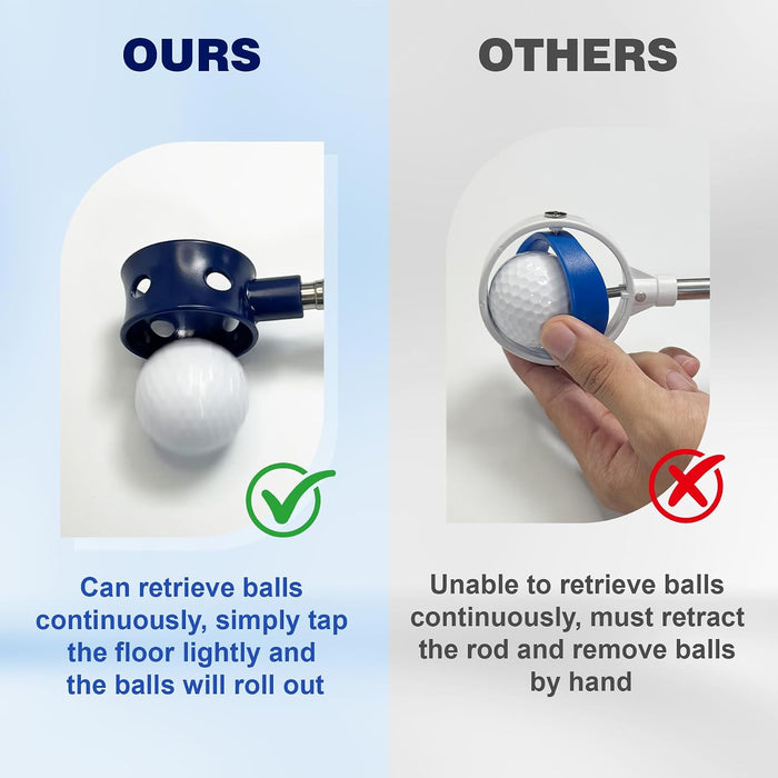Golf Ball Retriever Telescopic for Water, 9/12/15/20Ft GolfBall Grabber Tool, Golf Accessories Gifts for Men, Women & Go