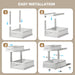 2 Pack Under Sink Organizer With Next-Gen Ball-Bearing Slides,2-Tier Precision Mesh Pull Out Cabinet Drawers Storage for